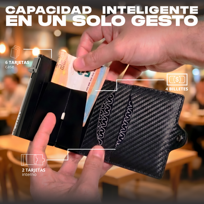 Tarjetero WUTARG Urban Series | Cuero Pu alta resistencia y Protección RFID