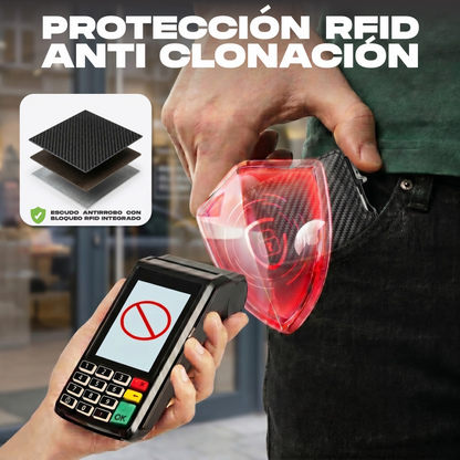 Tarjetero WUTARG Urban Series | Cuero Pu alta resistencia y Protección RFID
