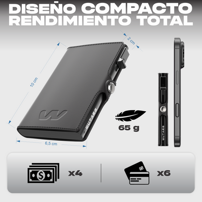 Tarjetero WUTARG Urban Series | Cuero Pu alta resistencia y Protección RFID