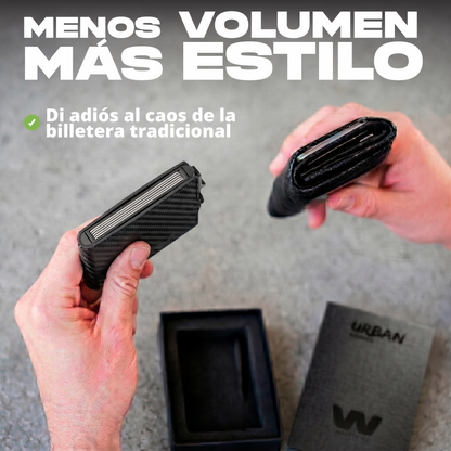 Tarjetero WUTARG Urban Series | Cuero Pu alta resistencia y Protección RFID