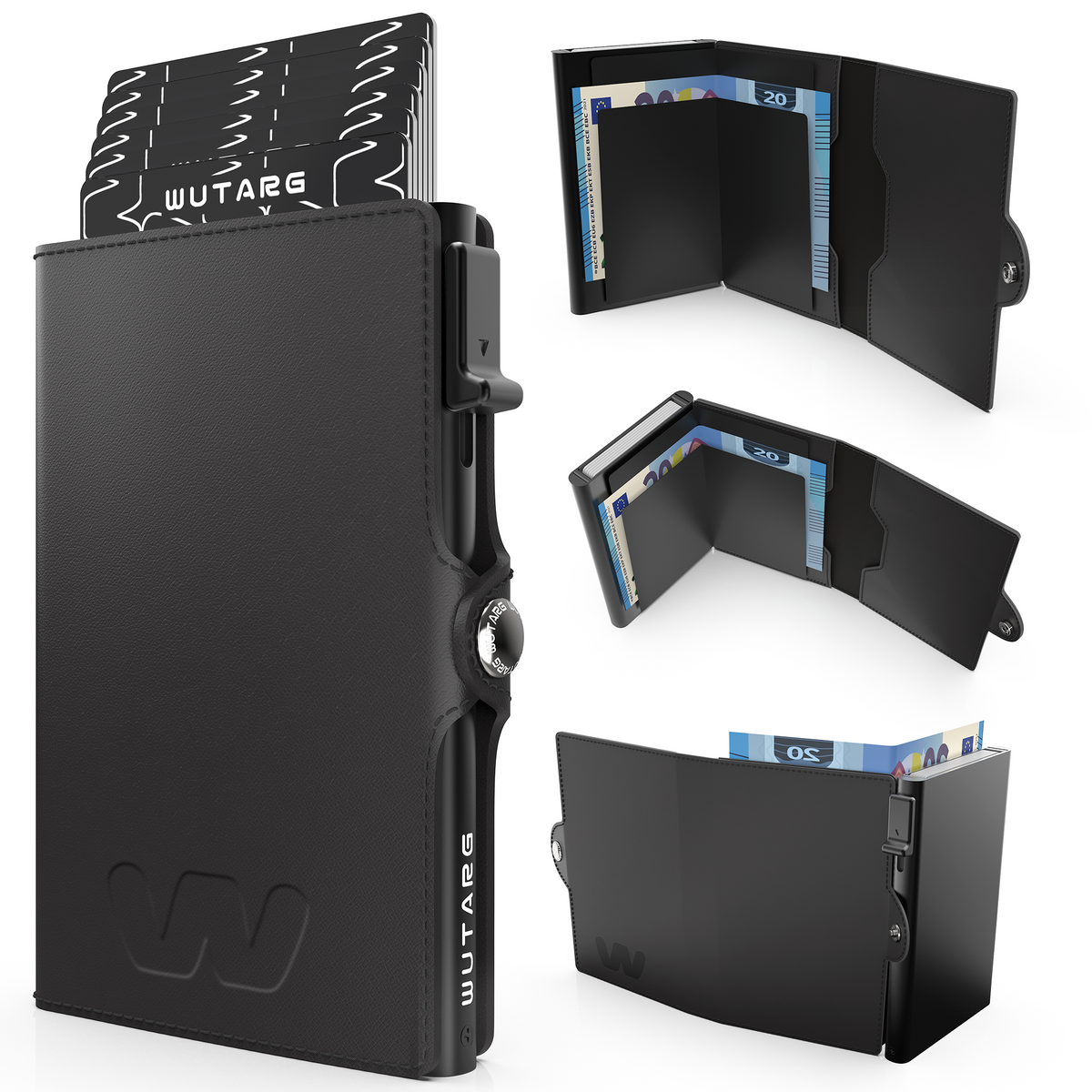 Tarjetero WUTARG Urban Series | Cuero Pu alta resistencia y Protección RFID