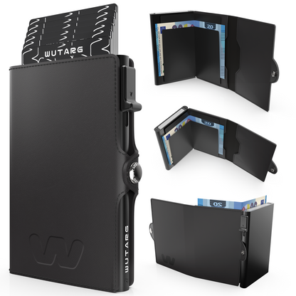 Tarjetero WUTARG Urban Series | Cuero Pu alta resistencia y Protección RFID