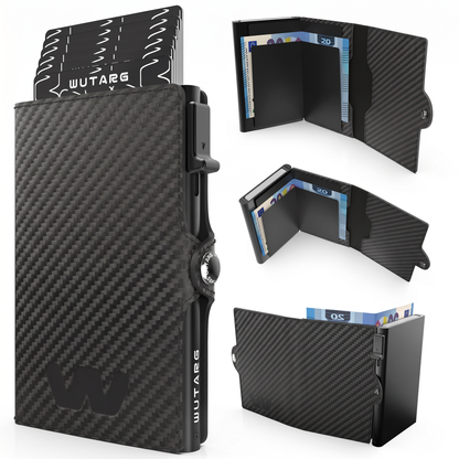 Tarjetero WUTARG Urban Series | Cuero Pu alta resistencia y Protección RFID